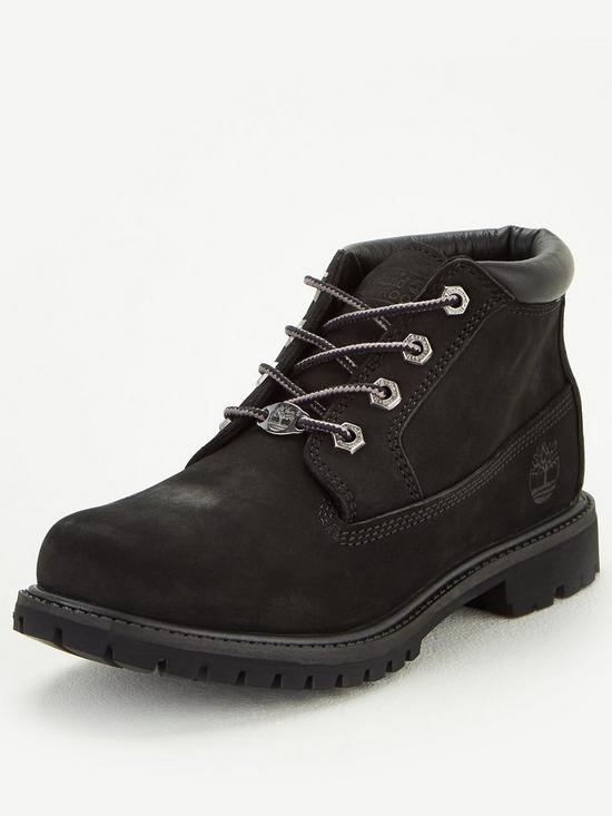 front image of timberland-nellie-chukka-double-ankle-boot-black