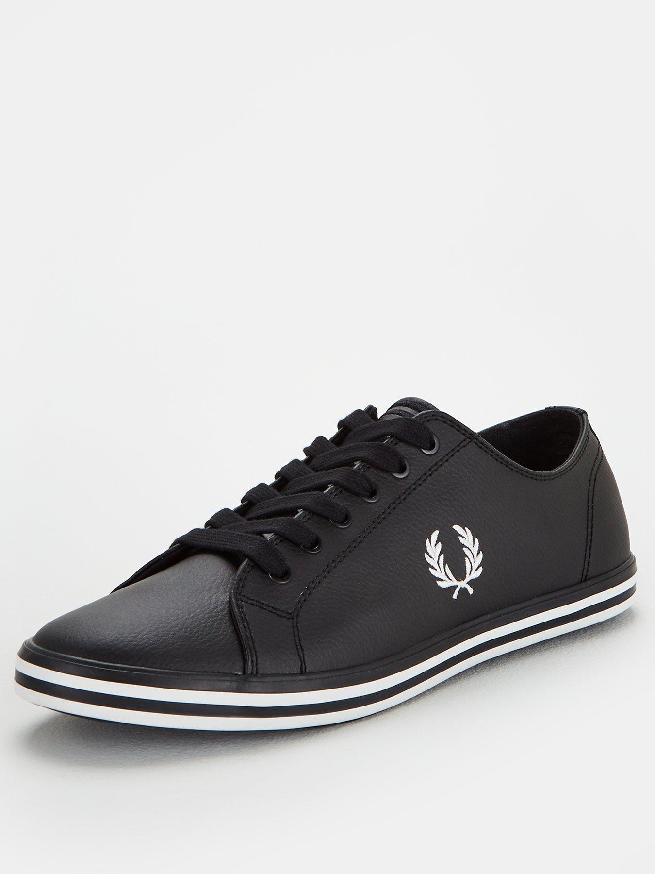 fred perry kingston leather black