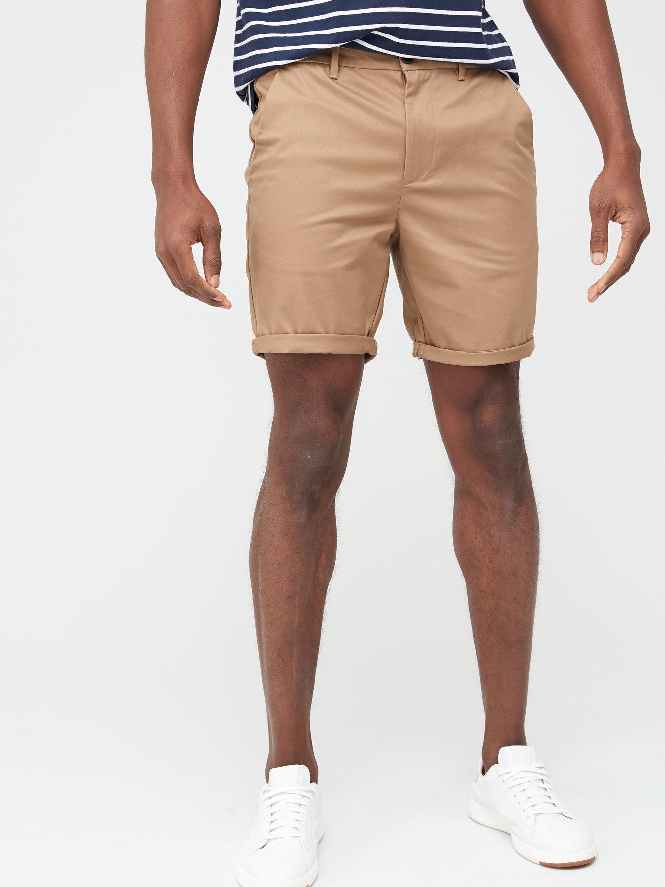 tan chino shorts