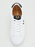  image of fred-perry-b721-leather-trainers-white