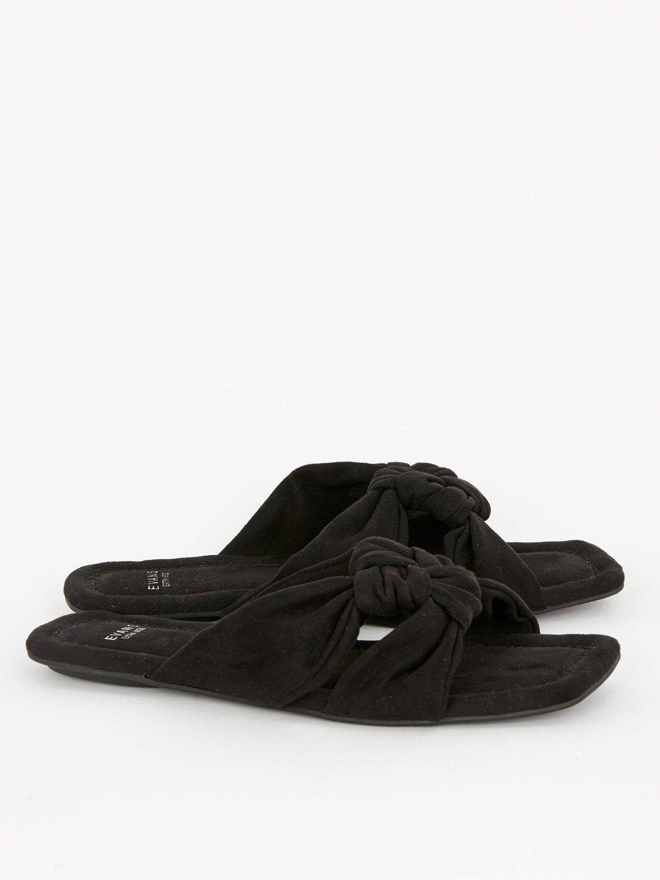 evans wide fit sandals