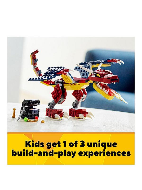 Lego 31102 Creator 1 en 3-Fire Dragon tigre Scorpion Set