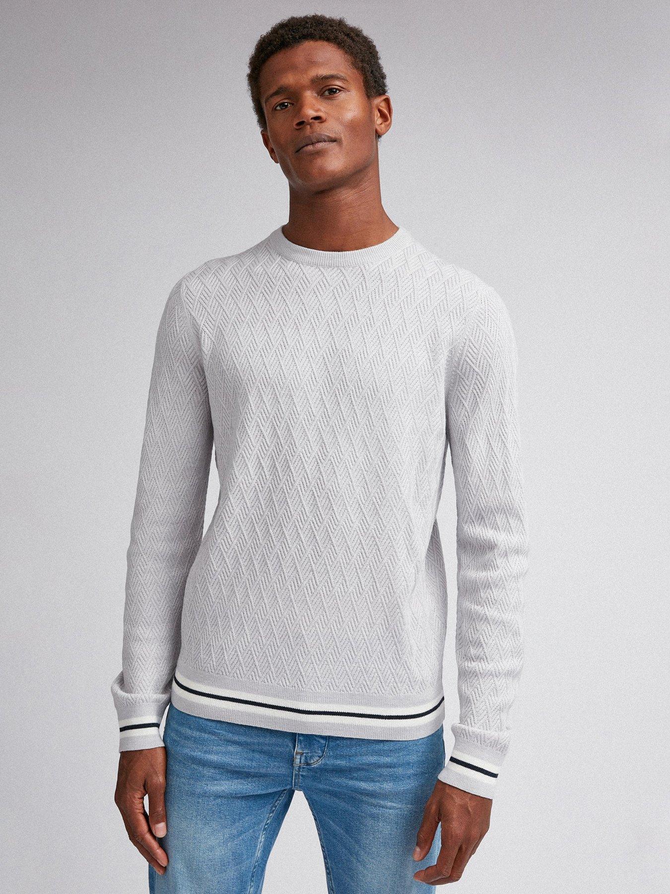 next mens v neck jumpers