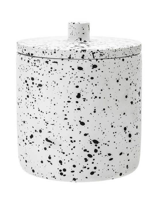 front image of premier-housewares-gozo-concrete-cotton-jar