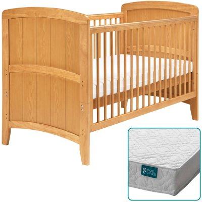 brown cot bed