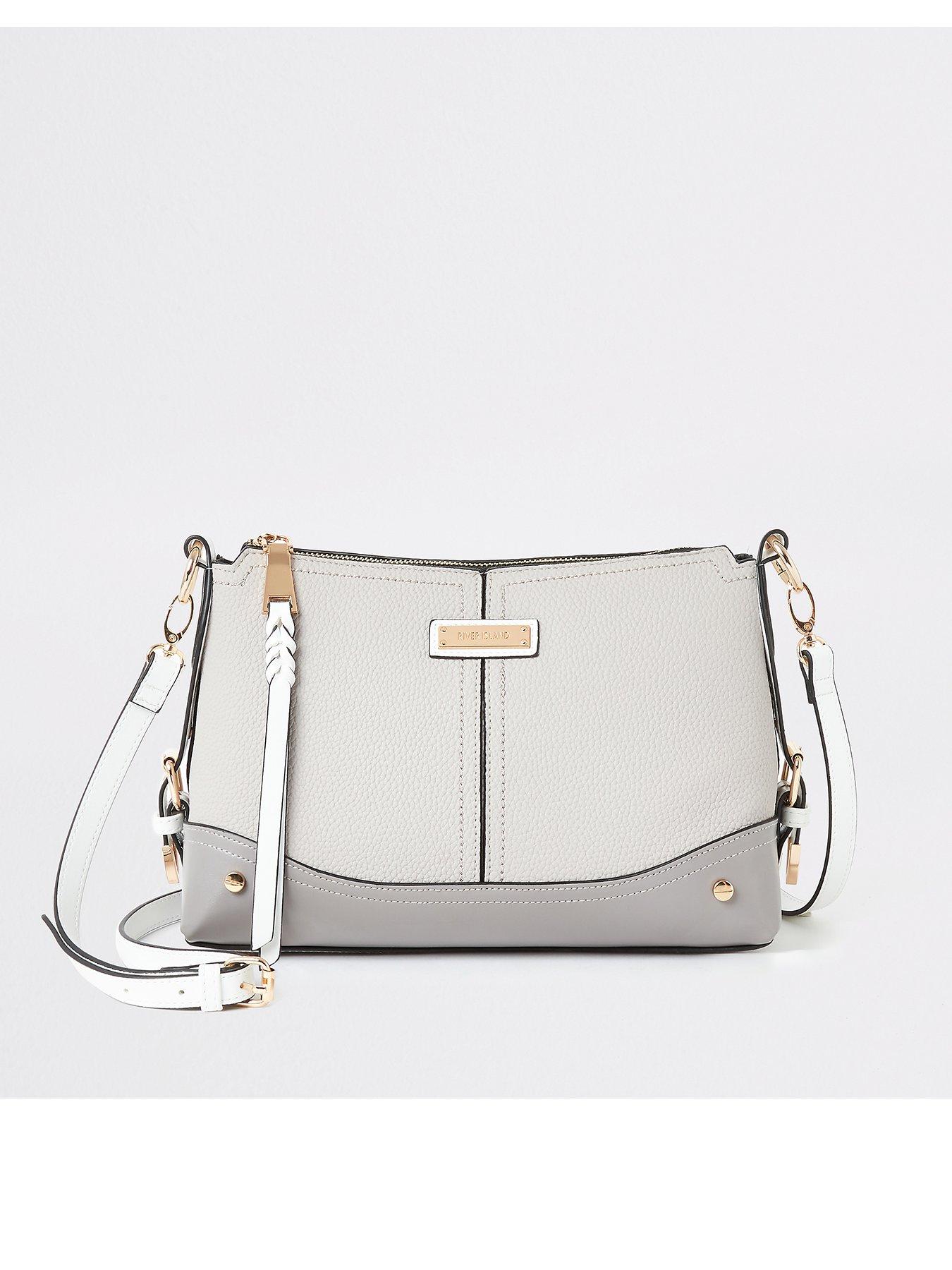 river island white cross body bag