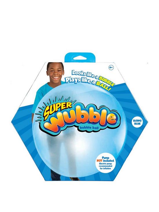 front image of wubble-ball-super-wubble-blue