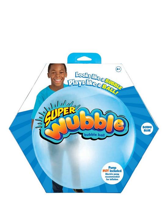 front image of wubble-ball-super-wubble-blue