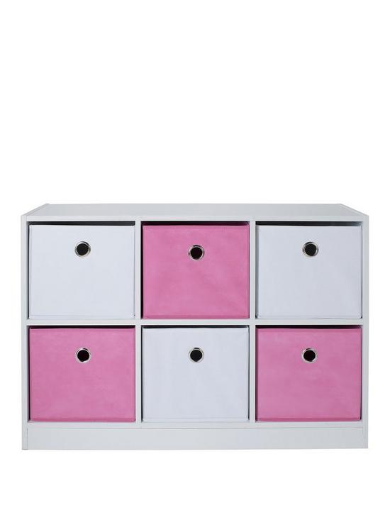 stillFront image of lloyd-pascal-6-cube-storage-unit-pinkwhite