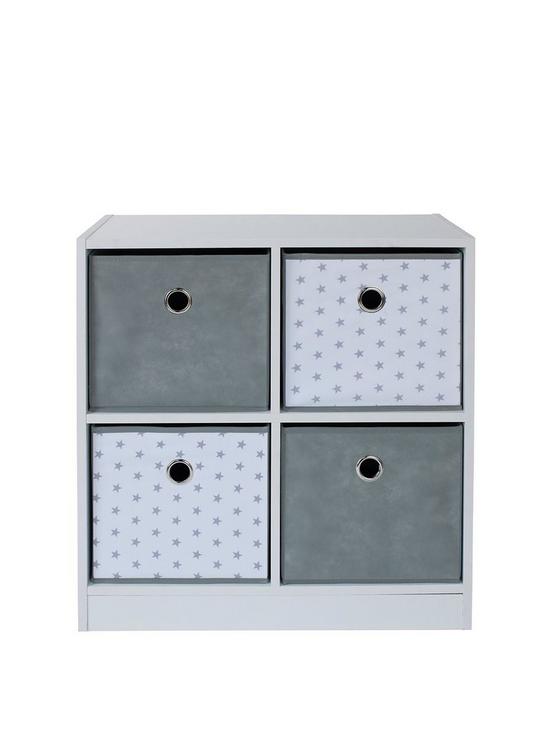 front image of lloyd-pascal-4-cube-storage-unit-with-stars