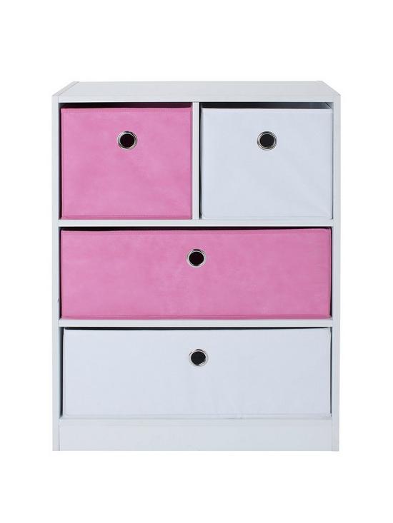 front image of lloyd-pascal-cube-22-storage-unit-pinkwhite