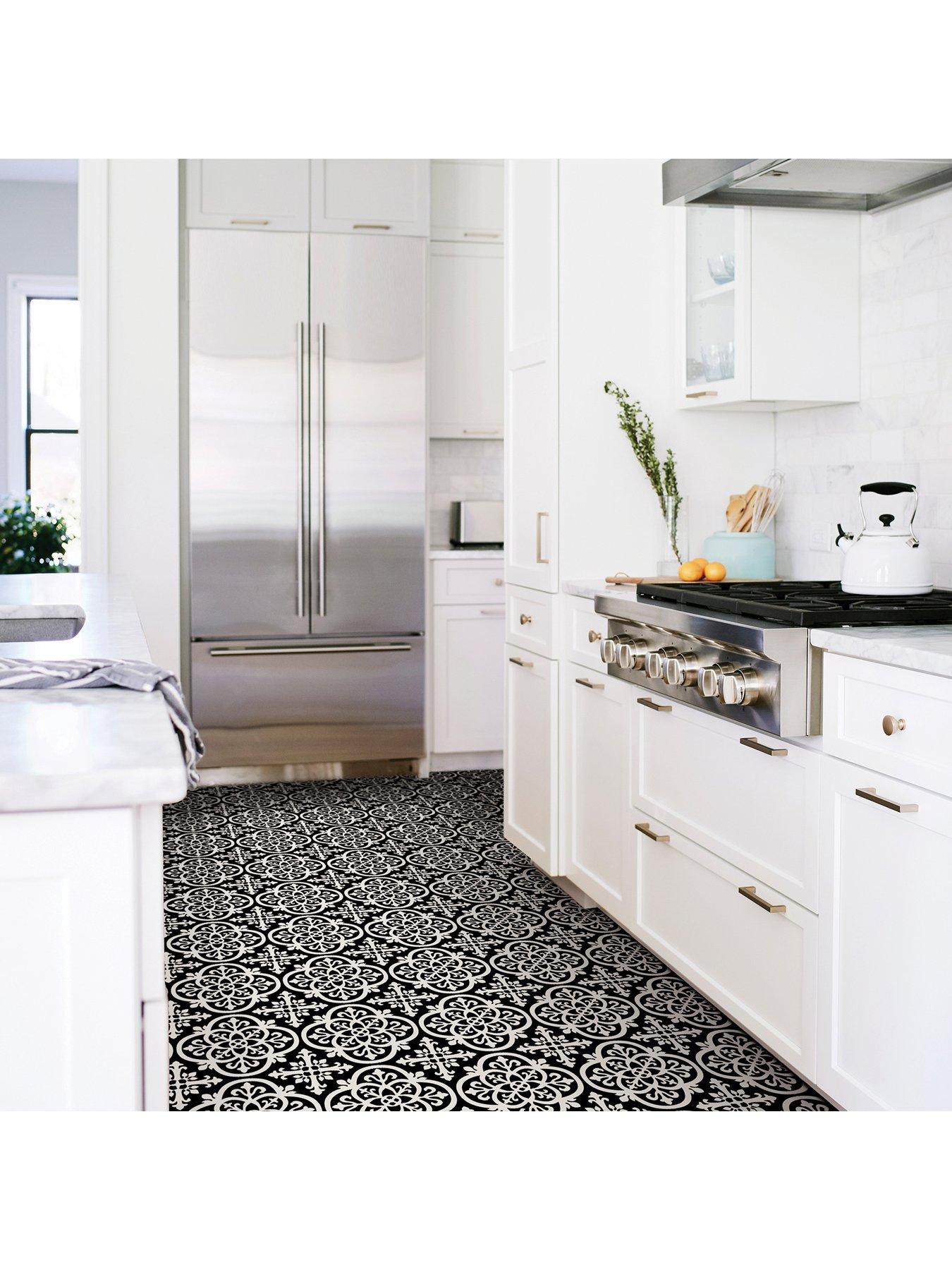 undefined Pack of 10 Gothic Peel  &  Stick Floor Tiles