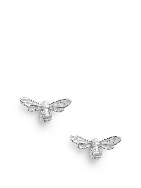 olivia-burton-lucky-bee-stud-earrings-silver