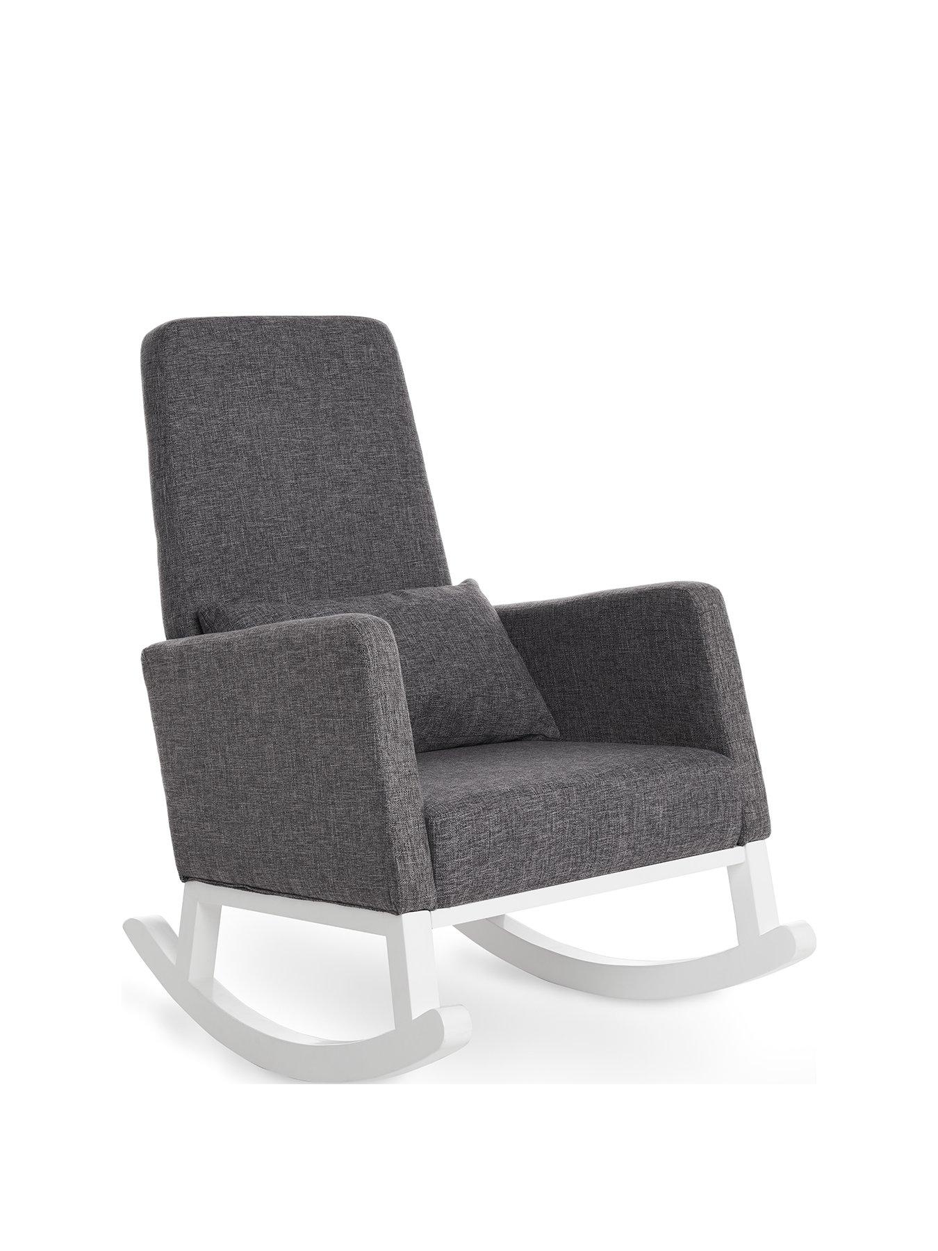 grey and white nursing chair
