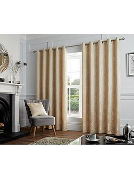 Curtina Curtina Feather Lined Eyelet Curtains Picture