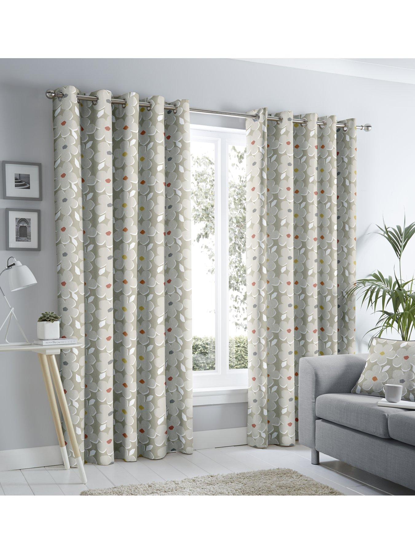 Fusion Aura Lined Eyelet Curtains Littlewoods Com