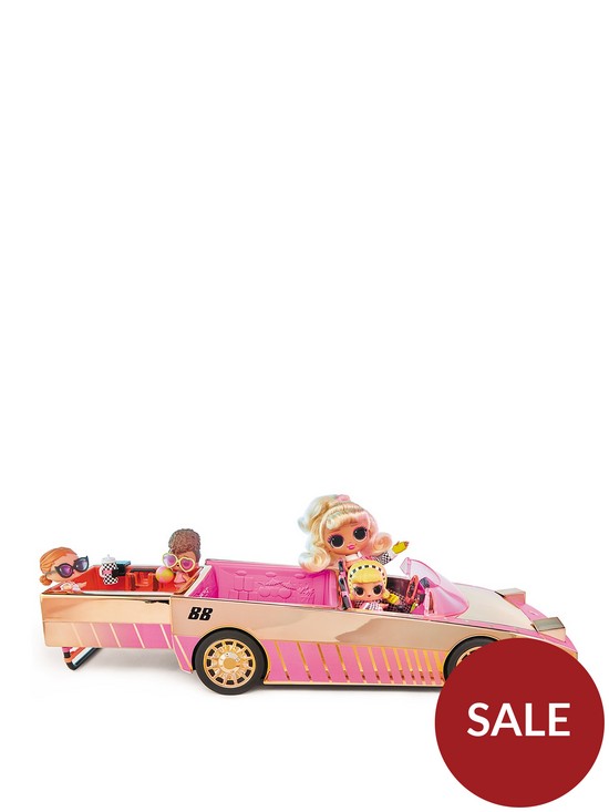 front image of lol-surprise-car-pool-coupe-with-exclusive-doll-surprise-pool-amp-dance-floor