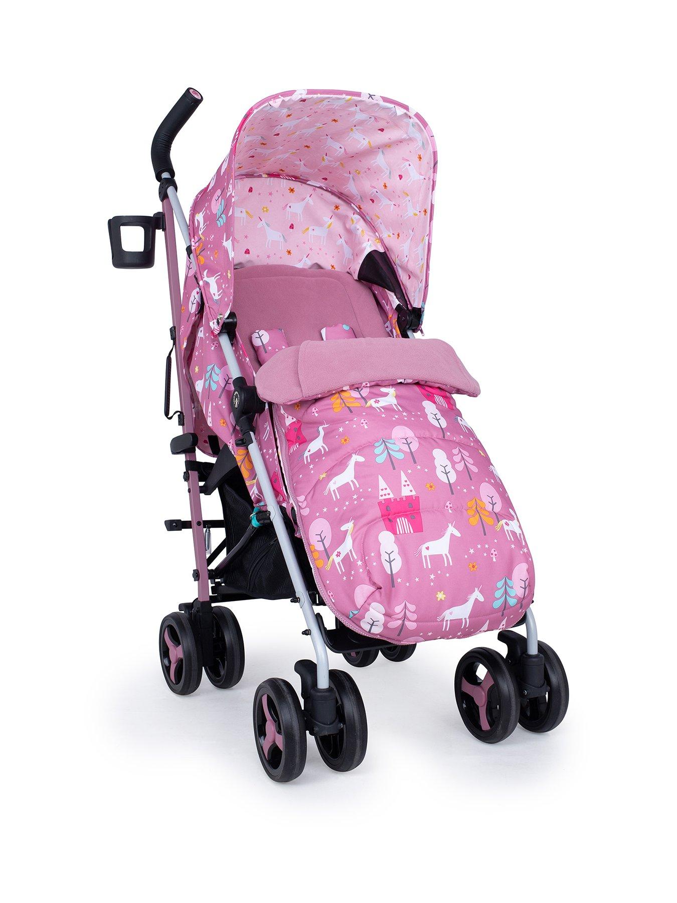 Image 1 of 8 of Cosatto Supa 3 Stroller with footmuff (0-25kg) - Unicorn Land