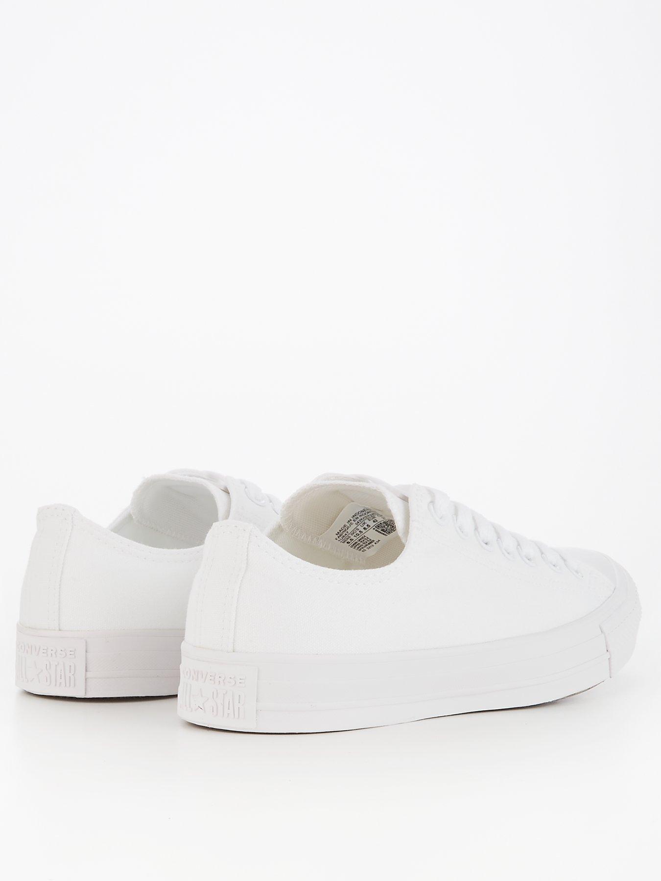 Image 3 of 6 of Converse Unisex Canvas Ox Trainers - White