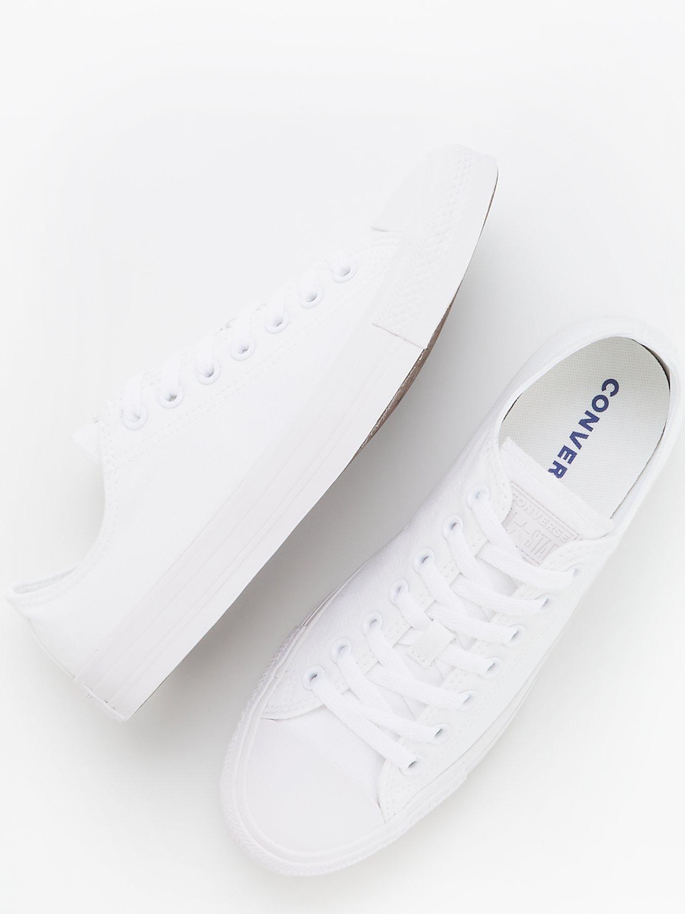 Image 4 of 6 of Converse Unisex Canvas Ox Trainers - White