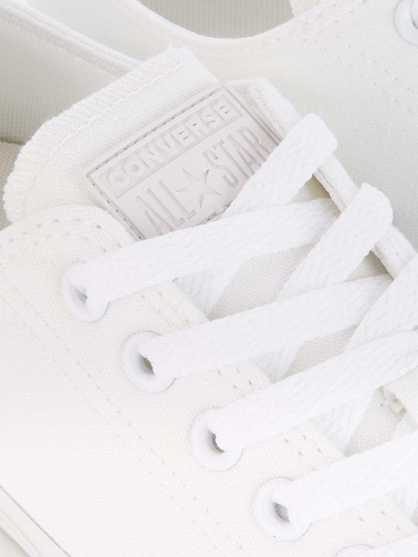 Image 6 of 6 of Converse Unisex Canvas Ox Trainers - White