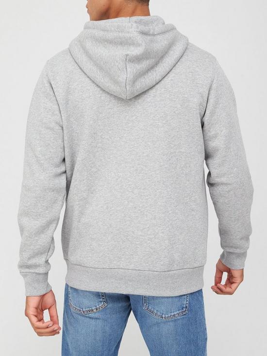 stillFront image of converse-embroidered-star-chevron-full-zip-hoodie-grey-marl