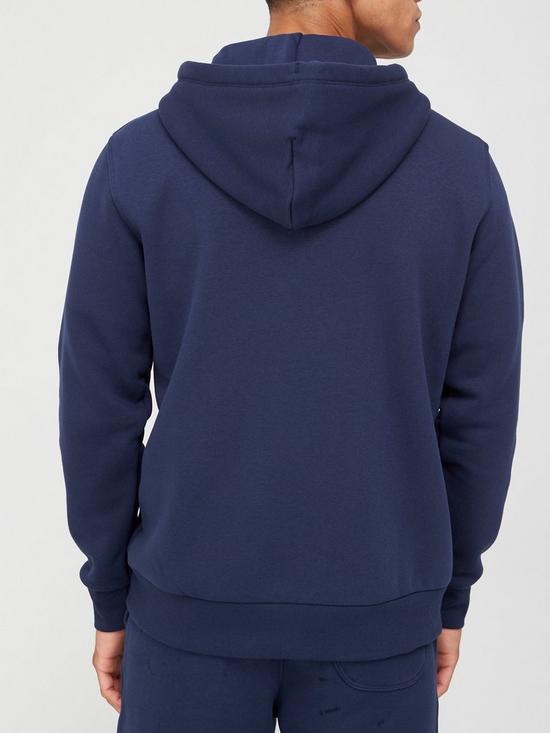 stillFront image of converse-embroidered-star-chevron-full-zip-hoodie-navy