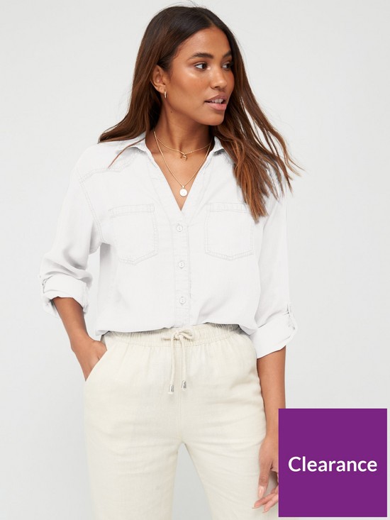 front image of v-by-very-valuenbspsoft-touch-casual-shirt-white