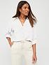  image of v-by-very-valuenbspsoft-touch-casual-shirt-white