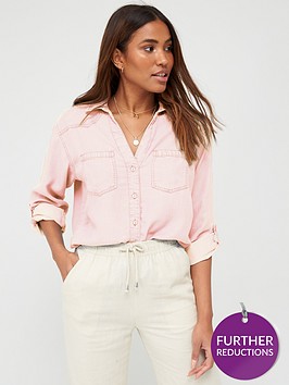 v-by-very-valuenbspsoft-touch-casual-shirt-pink