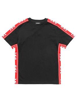 Diesel Boys Tape Logo Short Sleeve T-Shirt