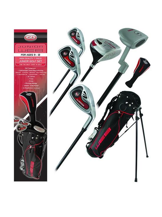 front image of go-golf-go-junior-web-golf-box-set-red-ages-9-12