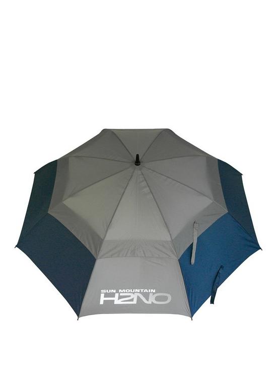 stillFront image of sun-mountain-h2no-dual-canopy-windproof-large-golf-umbrella-68-172cm-auto-opening-fibreglass-frame-uv-protection-navygrey