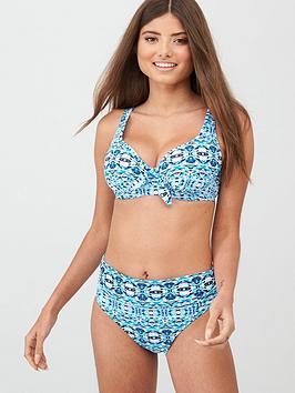 Pour Moi Pour Moi Odyssey Underwired Non Padded Bikini Top - Blue Picture