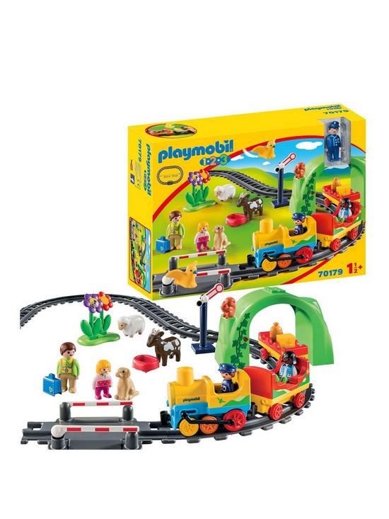 front image of playmobil-123-70179-my-first-train-set-for-children-18-months