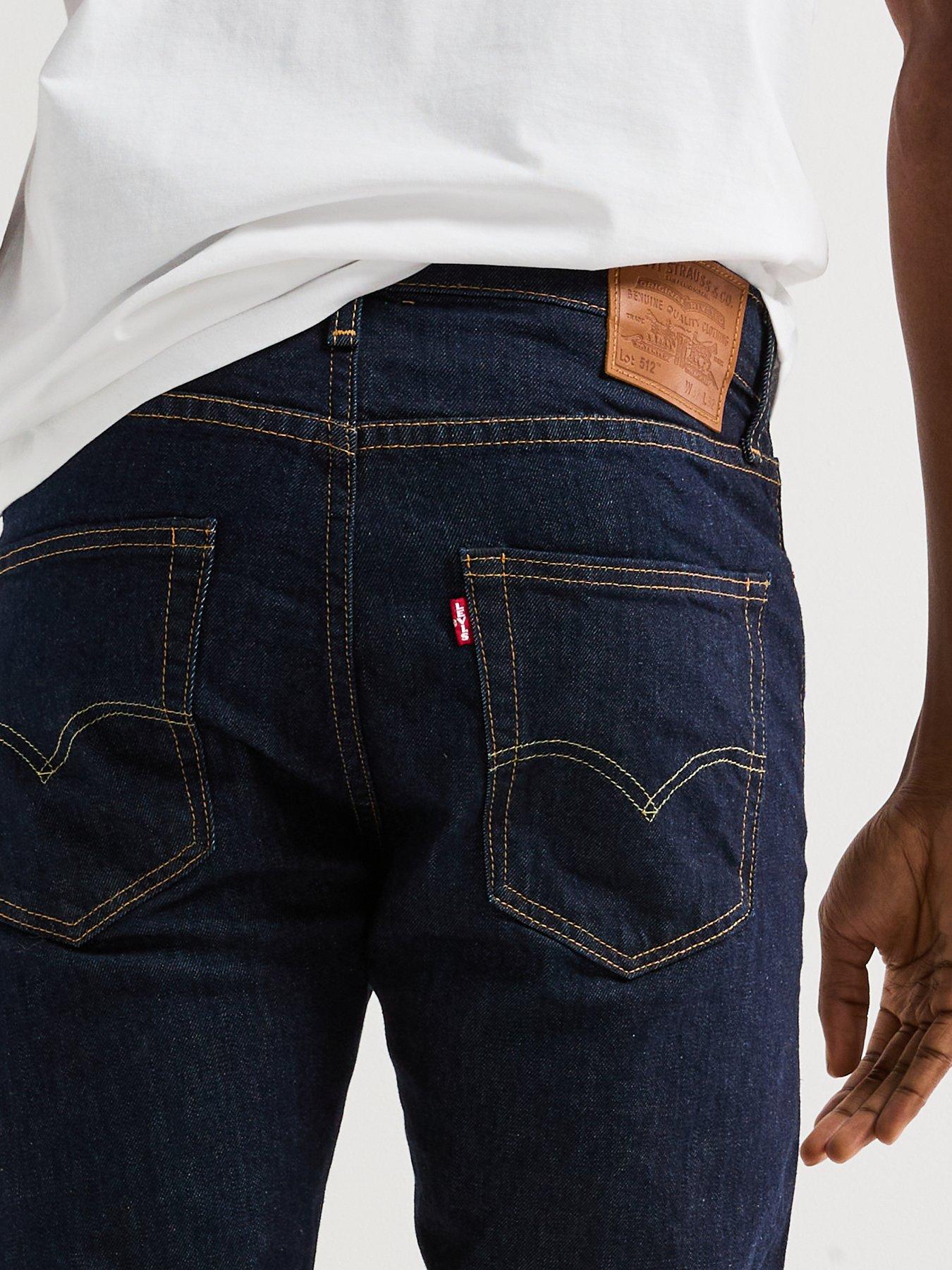  image of levis-512-slim-taper-fit-jeans-dark-blue