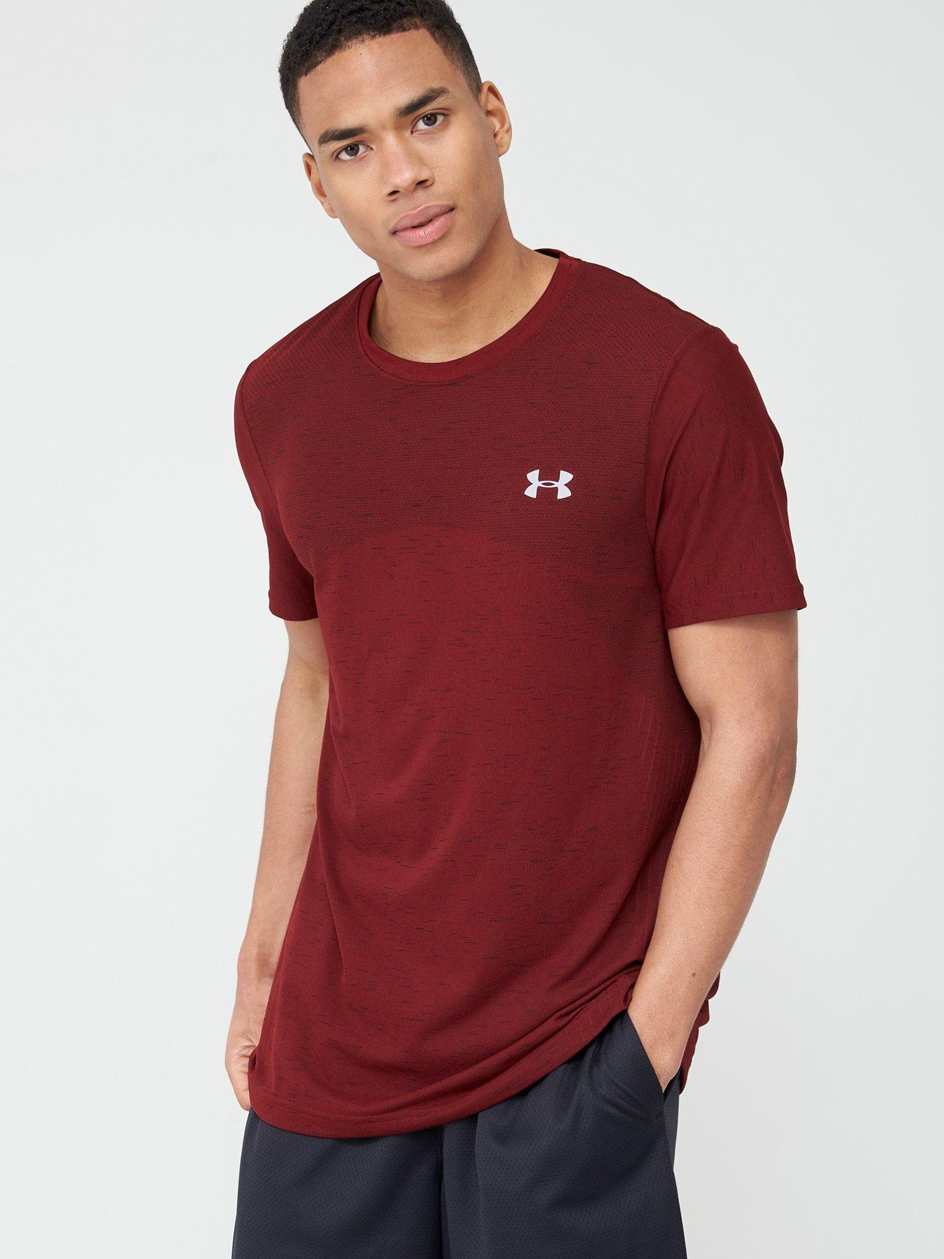 burgundy under armour shirt