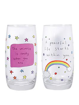 Charlotte Reed May The Thoughts Be With You Glasses Set Of 2