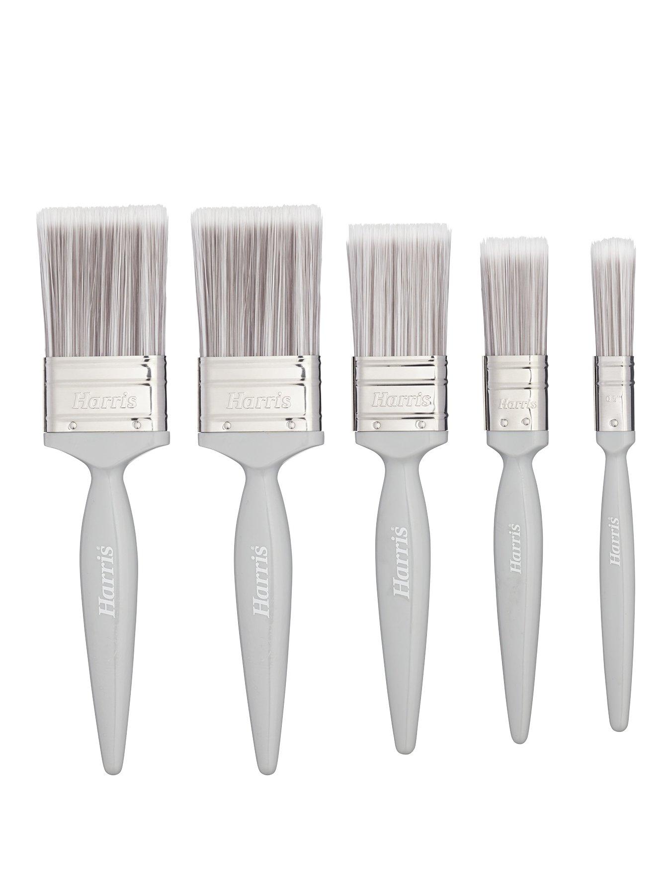 Image 1 of 3 of Harris Essentials Walls &amp; Ceilings Paint Brushes 5 Pack