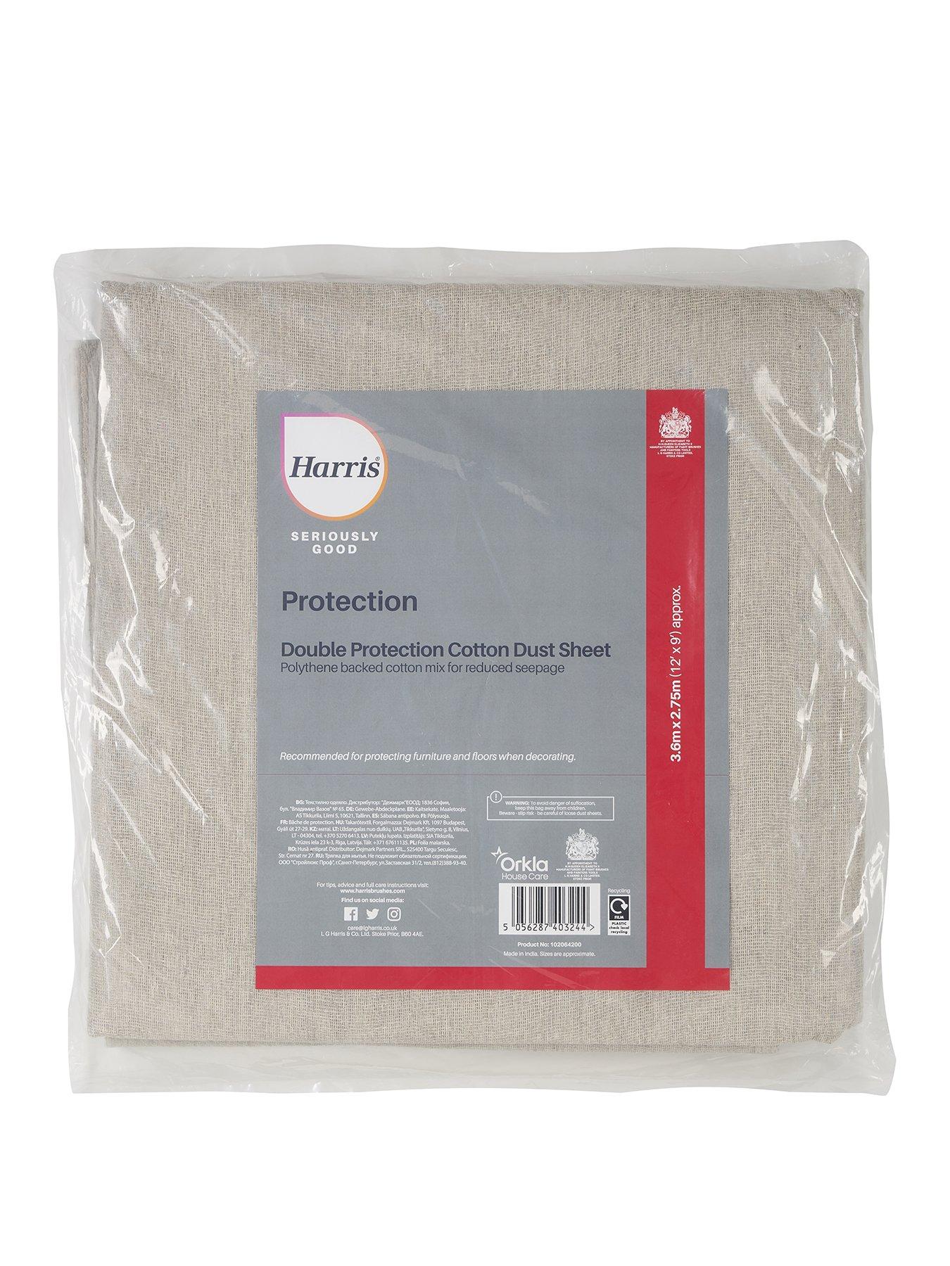 Image 1 of 3 of Harris Seriously Good Cotton Rich Dust Sheet 12' x 9' (3.6m x 2.75m)