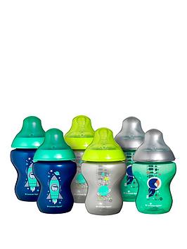 Tommee Tippee Tommee Tippee 6 Piece 260Ml Closer To Nature Decorated  ... Picture