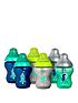 tommee-tippee-6-piece-260ml-closer-to-nature-decorated-bottlesfront