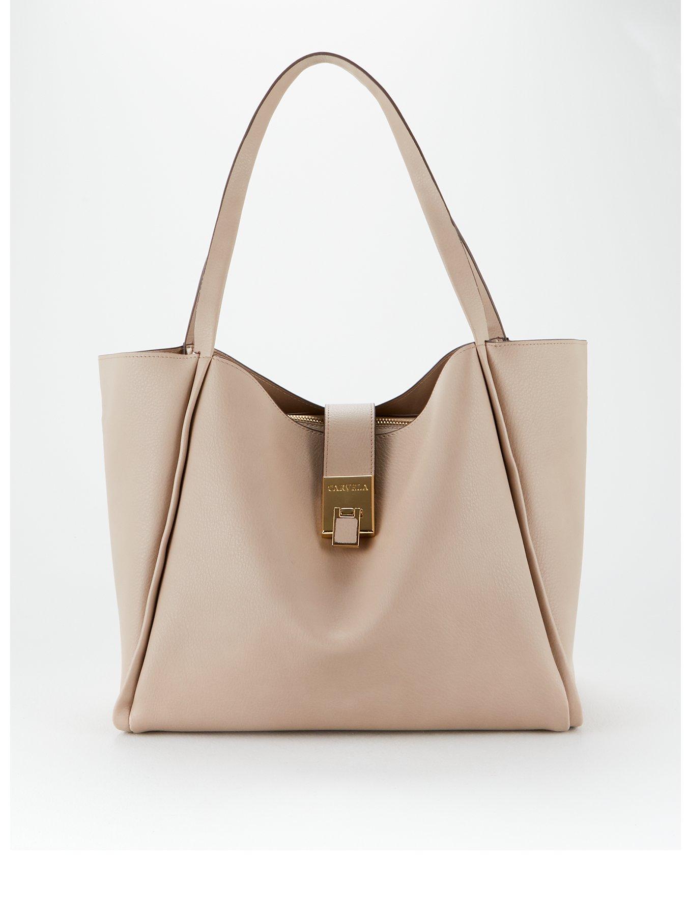 carvela grey tote bag