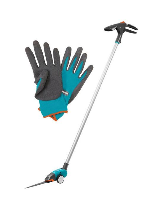 front image of gardena-long-handled-comfort-grass-shears-amp-free-gloves