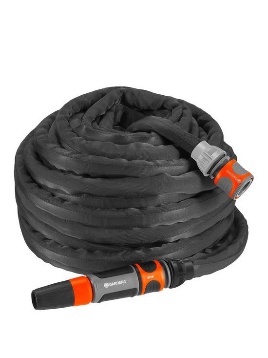 front image of gardena-20m-liano-textile-hose-set