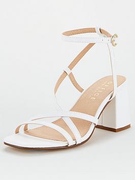 Office Office Margate Wide Fit Heeled Sandal - White Picture