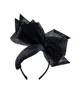 Monsoon Monsoon Bria Oversized Bow Fascinator - Black Picture