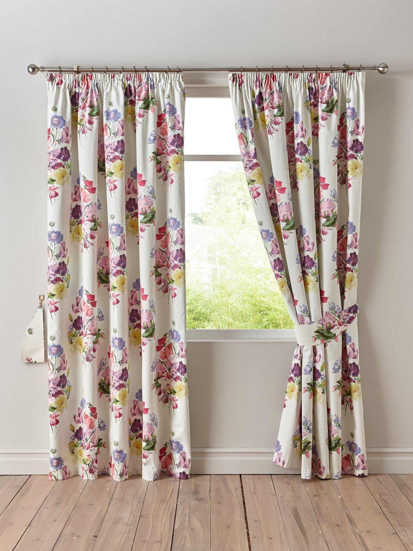 Ready Steady Bed/® Galaxy Design Childrens 66 x 72 Curtain Pair with Tie Backs