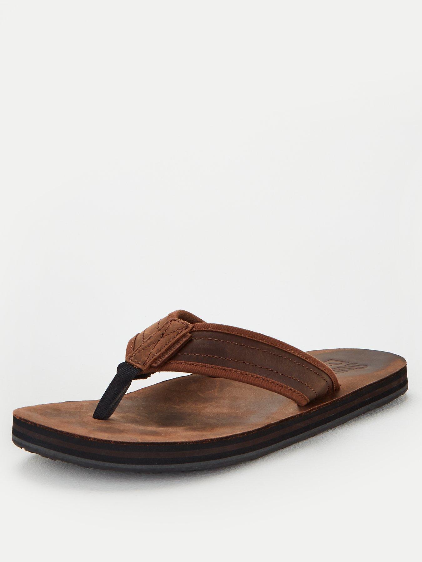 superdry leather flip flops