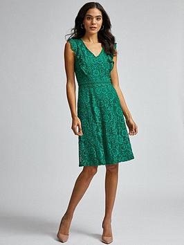Dorothy Perkins Dorothy Perkins Lace Ruffle Taylor Dress - Green Picture